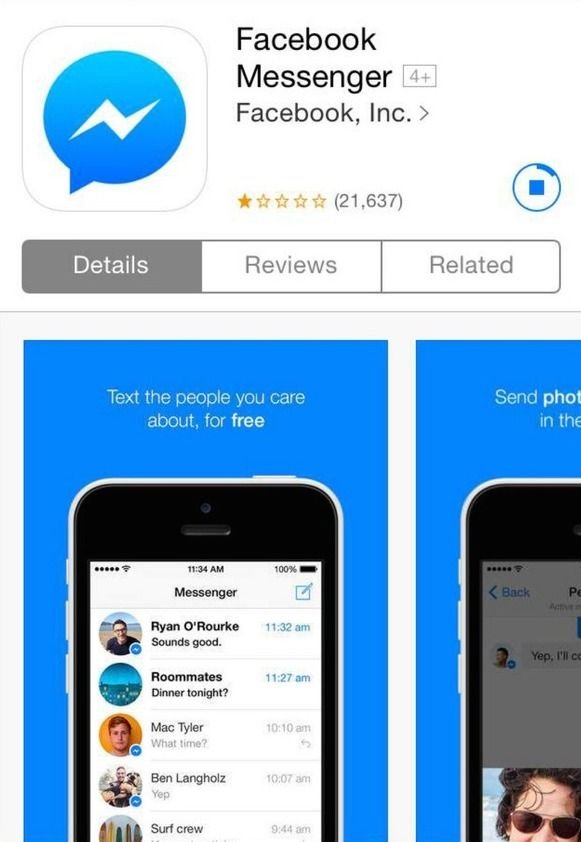 Facebook-Messenger-uden-download